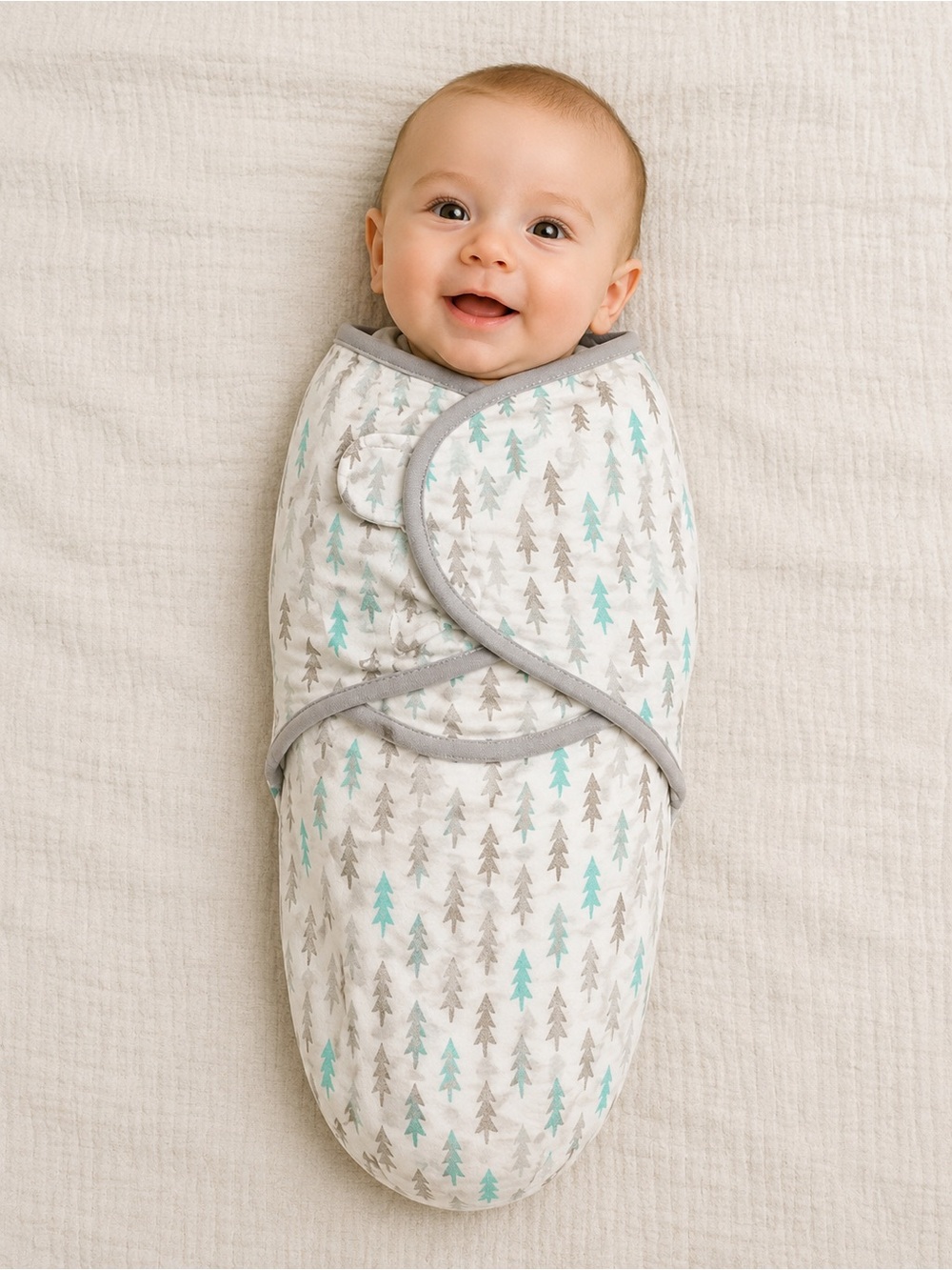 BUBLO Baby S/M 0-3 M Thin Cotton Cool Adjustable Velcro Closure infant…
